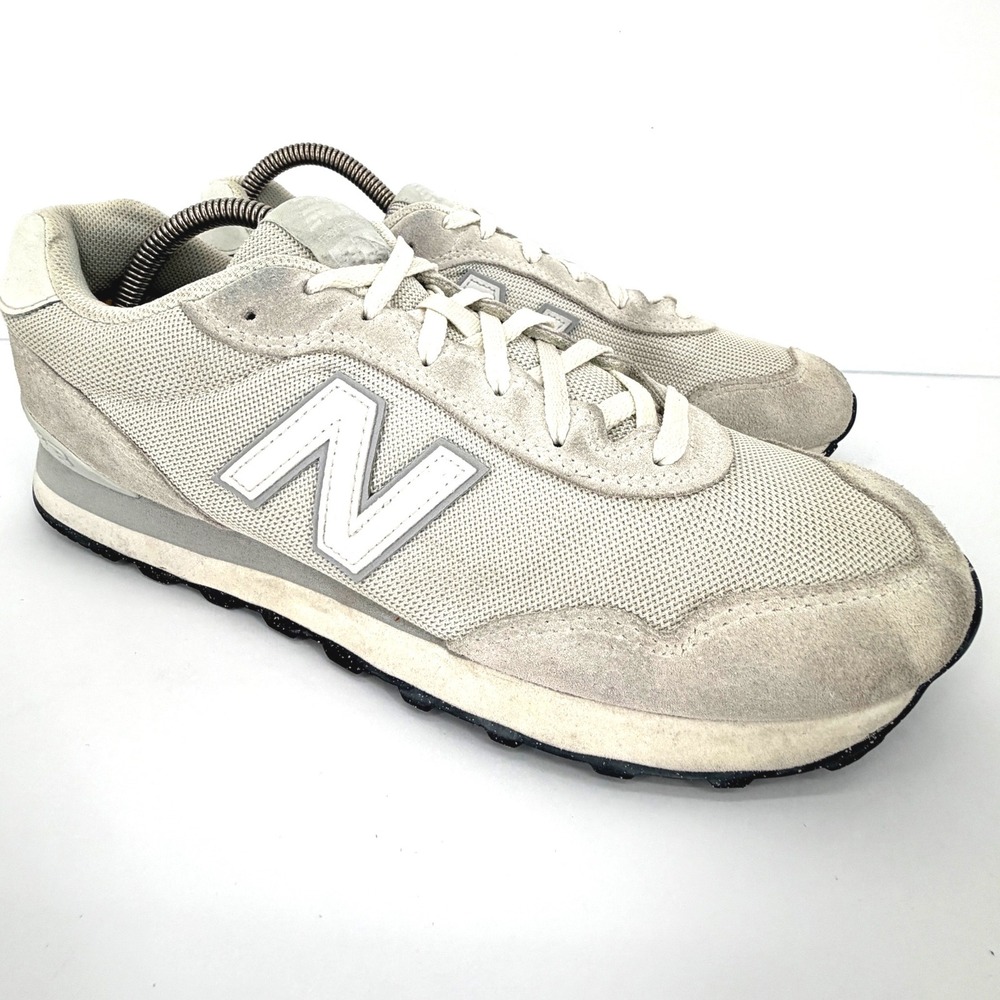 New Balance 515 V3 Men's 10 D White Aluminum Grey ML515WHT Retro Sneakers